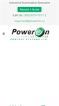 Mobile Screenshot of poweron.ca